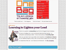 Tablet Screenshot of onebag.com